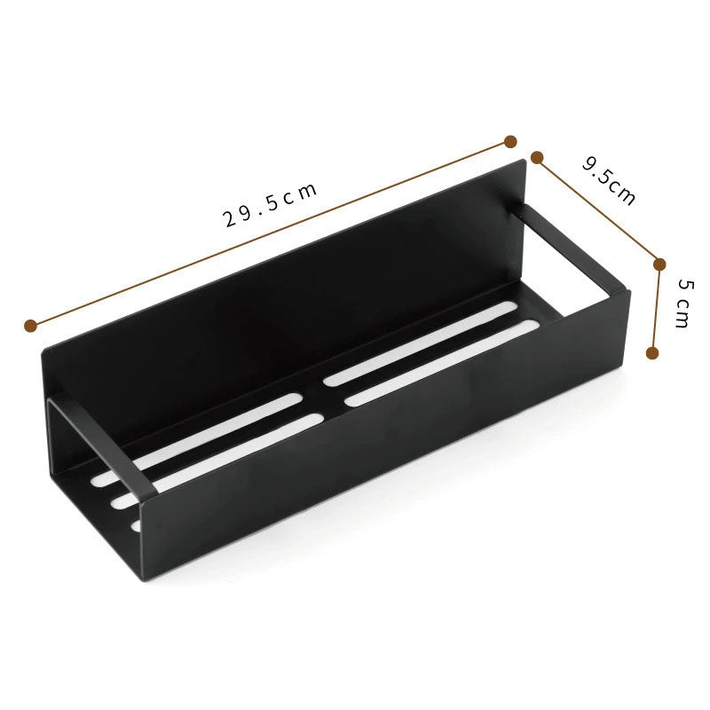 Magnetic Spice Organiser, svart organiserings- och förvaringsställ för kylskåp och ugn