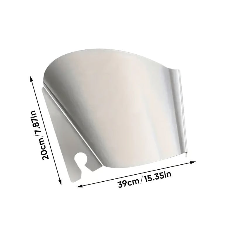 Bekvämt och hållbart hällskydd i rostfritt stål