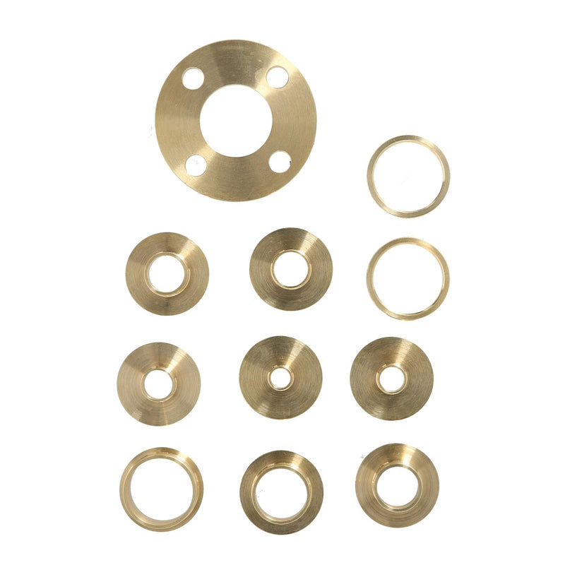 11PCS Mässing Router Mall Guide Sleeve Kit