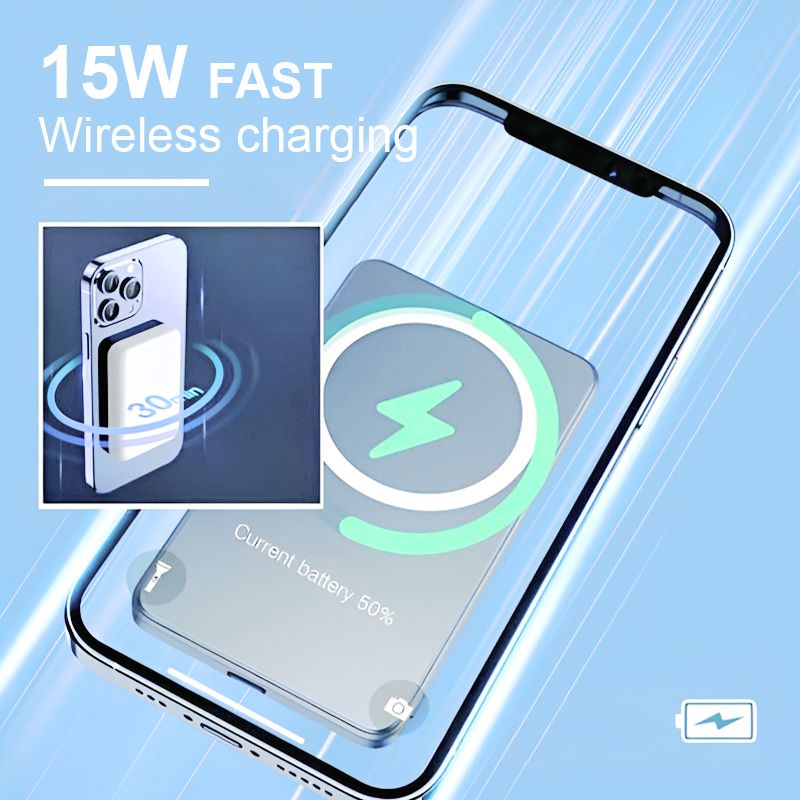 đ„50% rabatt under en begrĂ€nsad tidđ„PousboÂź bĂ€rbar trĂ„dlös magnetisk powerbank