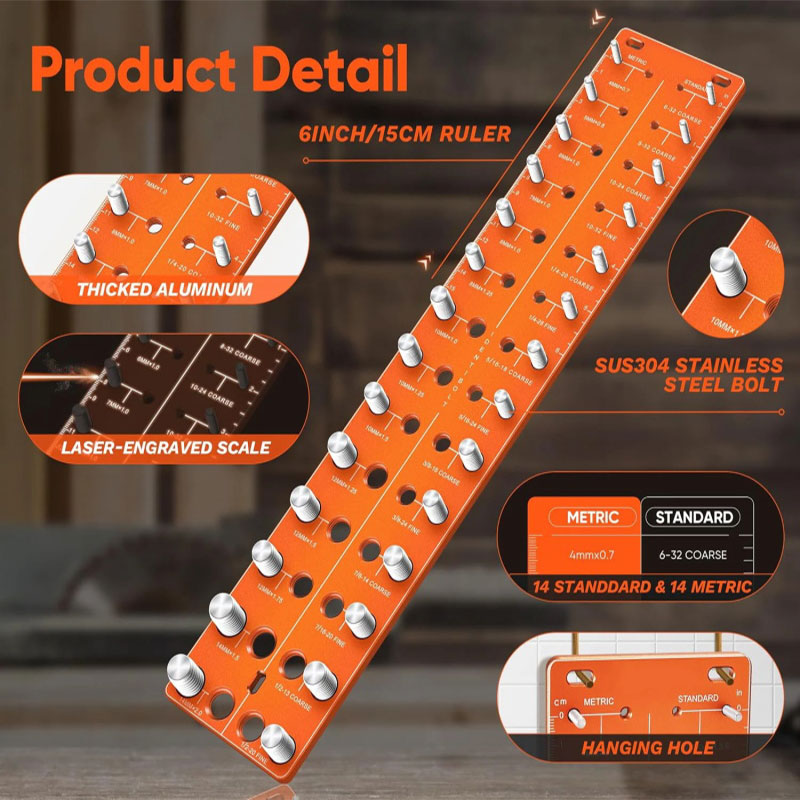 đ„Varm försĂ€ljningđ„Nut and Bolt Thread Checker