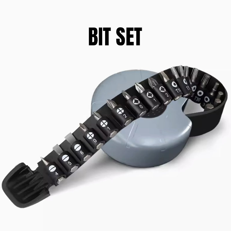 🔧Bærbart magnetisk bits- og skralle-skrutrekkersett - 21 deler