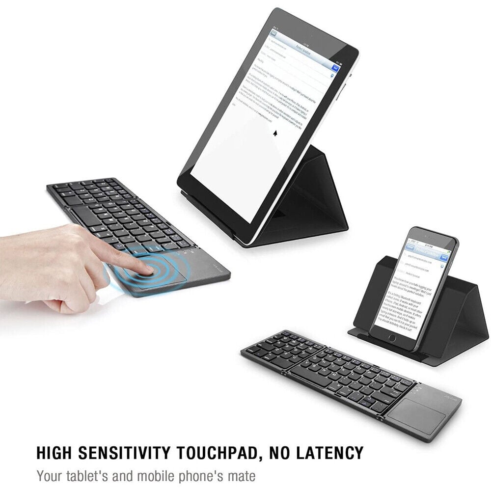 (đ„NĂ€stan slutsĂ„ld) Vikbart trĂ„dlöst Bluetooth-tangentbord för telefon