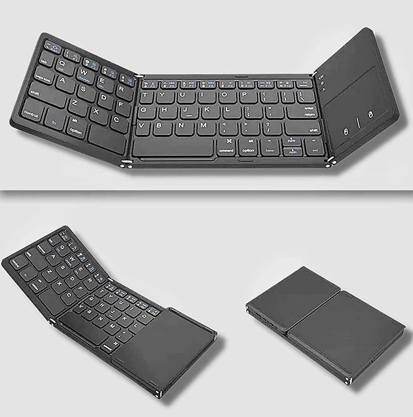 (đ„NĂ€stan slutsĂ„ld) Vikbart trĂ„dlöst Bluetooth-tangentbord för telefon