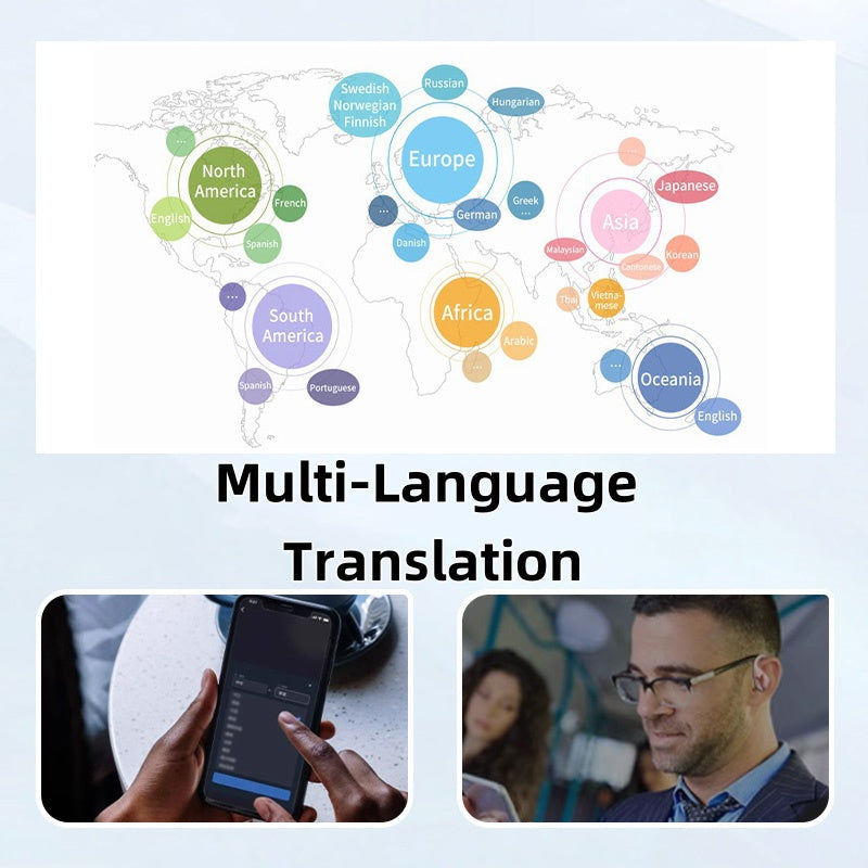 đ§đ€G08 Smart Translator Headset, öronklĂ€mma ows Smart fĂ€rgskĂ€rm Bluetooth Headset â ĂversĂ€tt 40 sprĂ„k i realtid, inklusive sĂ€llsynta samiska dialekter!" đŹâš