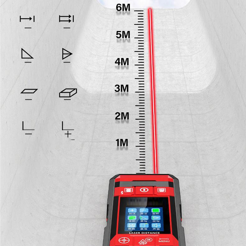 Multifunktionell 4-i-1 väggskanningsdetektor