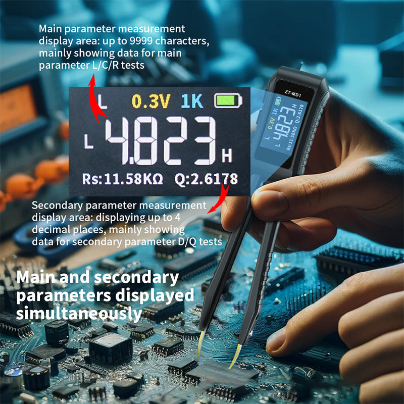 ZT-MD1 Mini digital pincett LCR ESR-testare