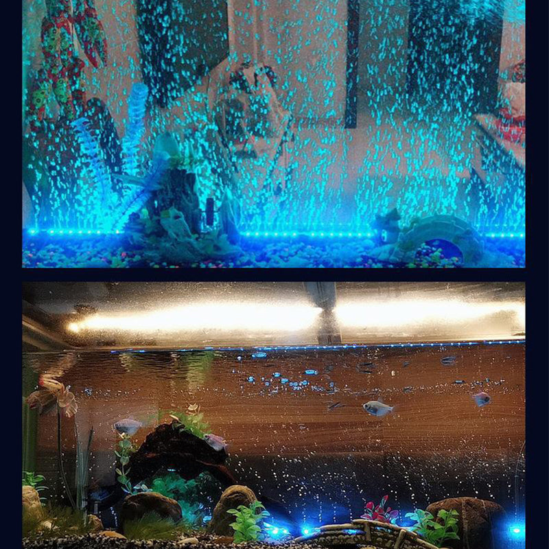 LED akvarium färgglada luftbubblor ljus