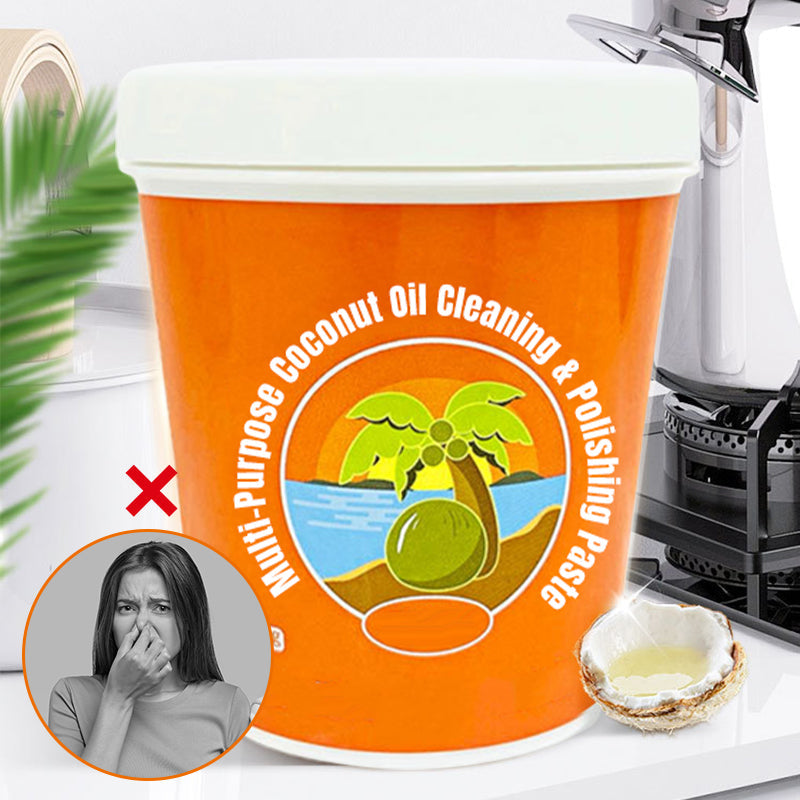 đRengörings- och poleringspasta med kokosolja för flera Ă€ndamĂ„lđ§