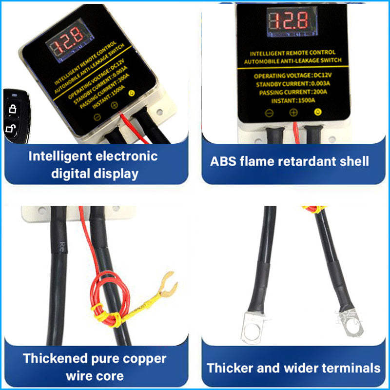 Mini 12V trådlös fjärrkontrollströmbrytare
