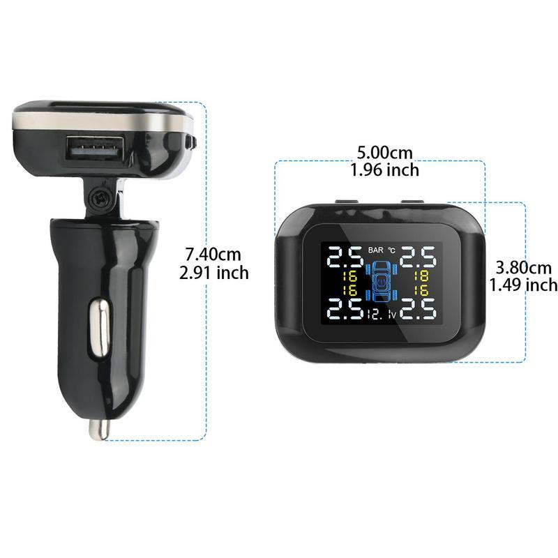 đ„TrĂ„dlöst system för övervakning av dĂ€cktryck (TPMS) för bilar