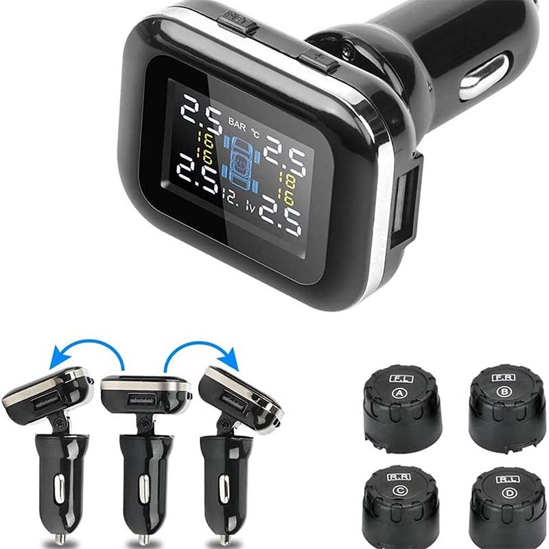 đ„TrĂ„dlöst system för övervakning av dĂ€cktryck (TPMS) för bilar