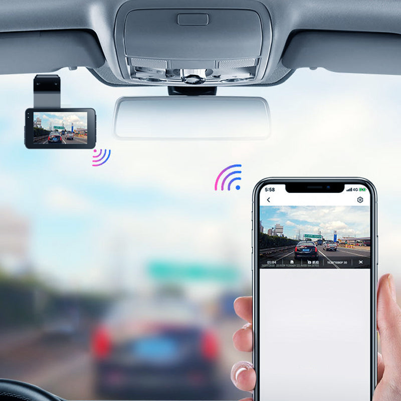 đ„1080P WiFi Dual Dash Cam med mörkerseende