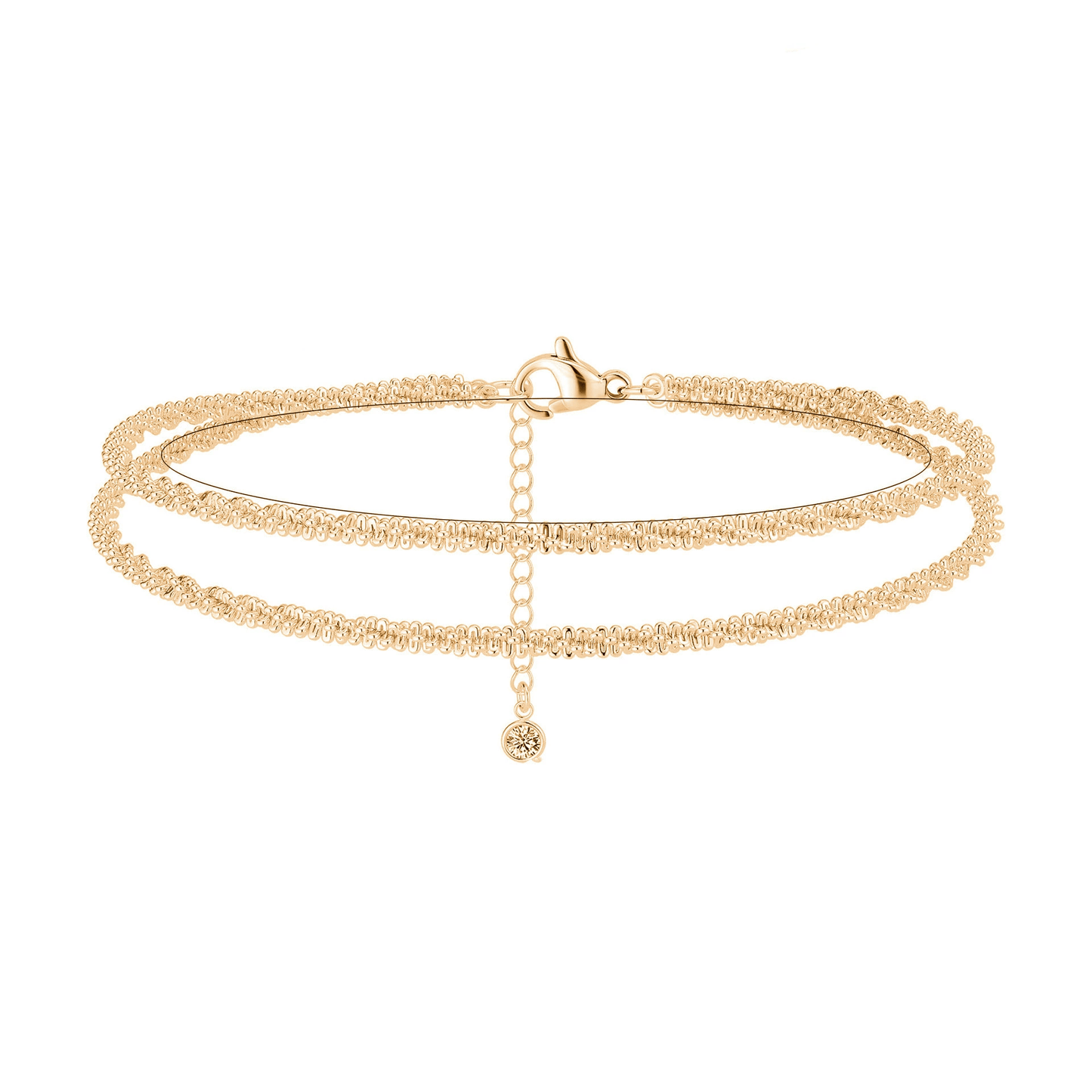 đ 50% RABATT NU! âš Vackert skiktat vattentĂ€tt ankelarmband â Sommarglitter, Justerbar Passform & Unik Design đïž
