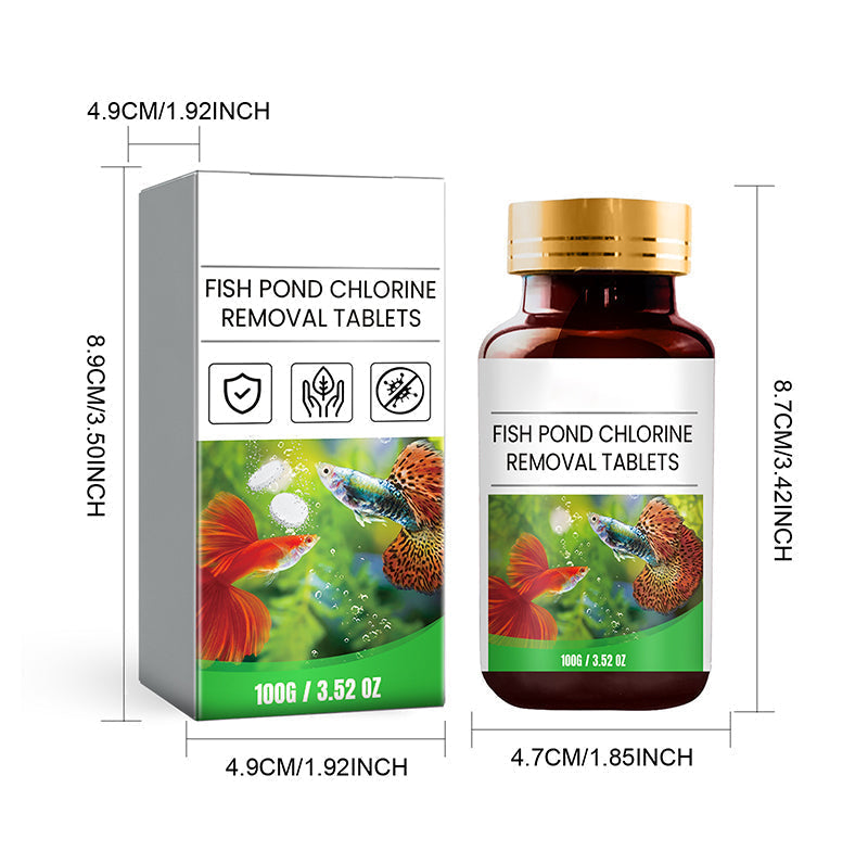 ✨️Köp 2 få 1 gratis🐟️Fish Dammar Akvarier Kloravskiljning Tablets🌬️