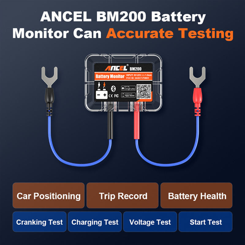 đ„Portabel 12V Bluetooth batterihĂ€lsomonitor