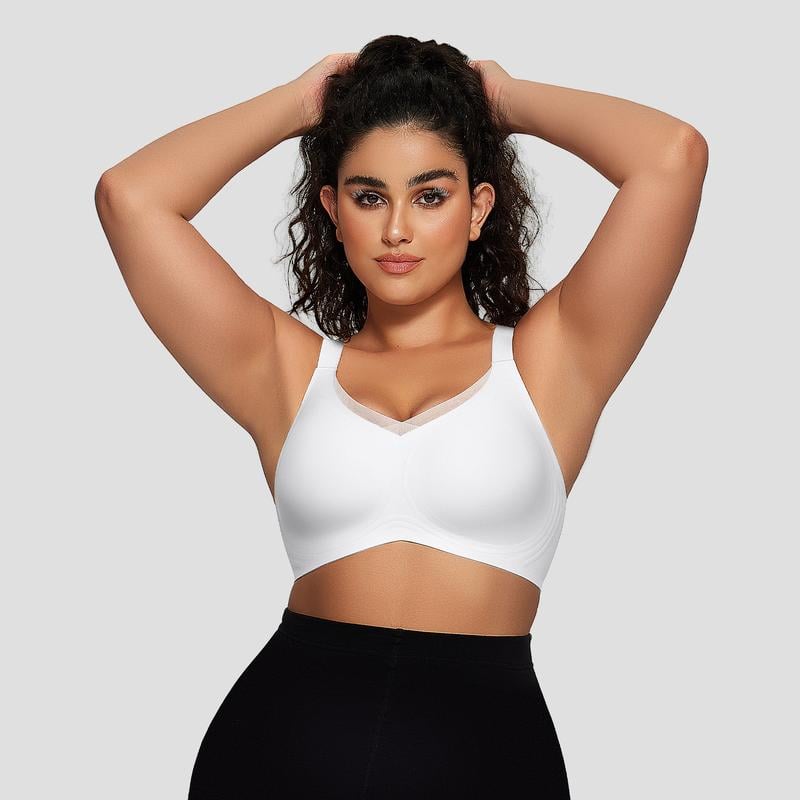 đ„FĂ„ 49% rabatt för dig! đKvinnors trĂ„dlösa V-ringad mesh sömlös push-up-bh