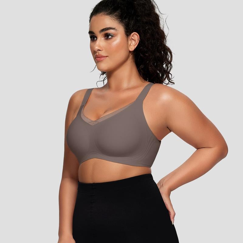 đ„FĂ„ 49% rabatt för dig! đKvinnors trĂ„dlösa V-ringad mesh sömlös push-up-bh