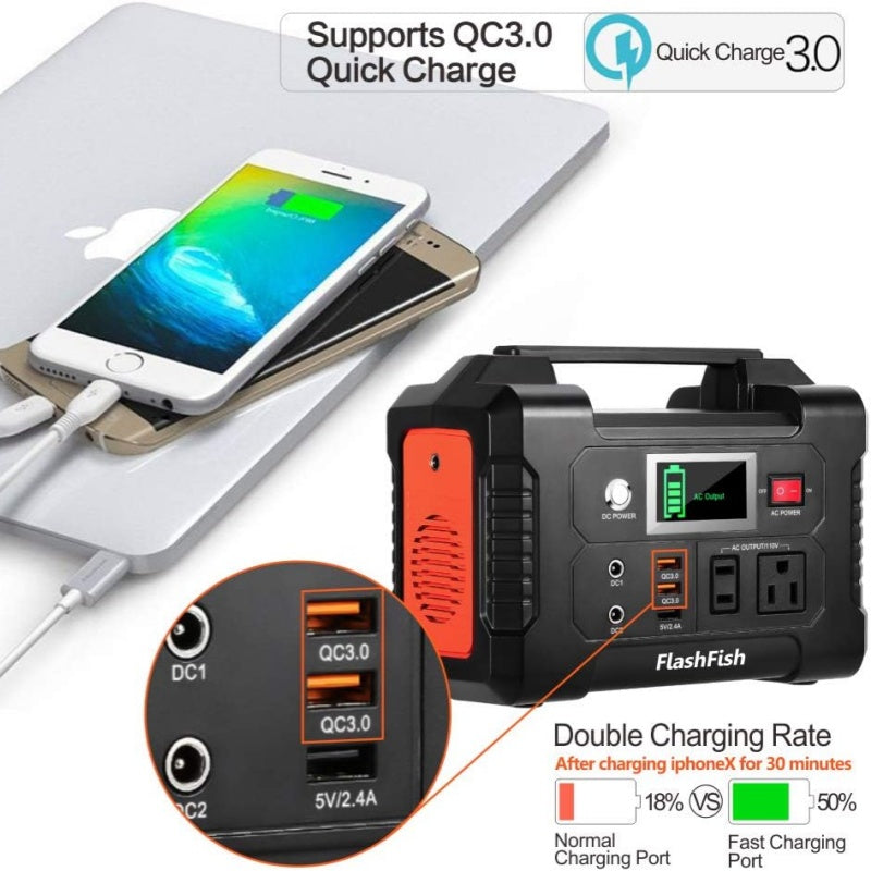 ⚡⚡200W bärbart kraftverk med display