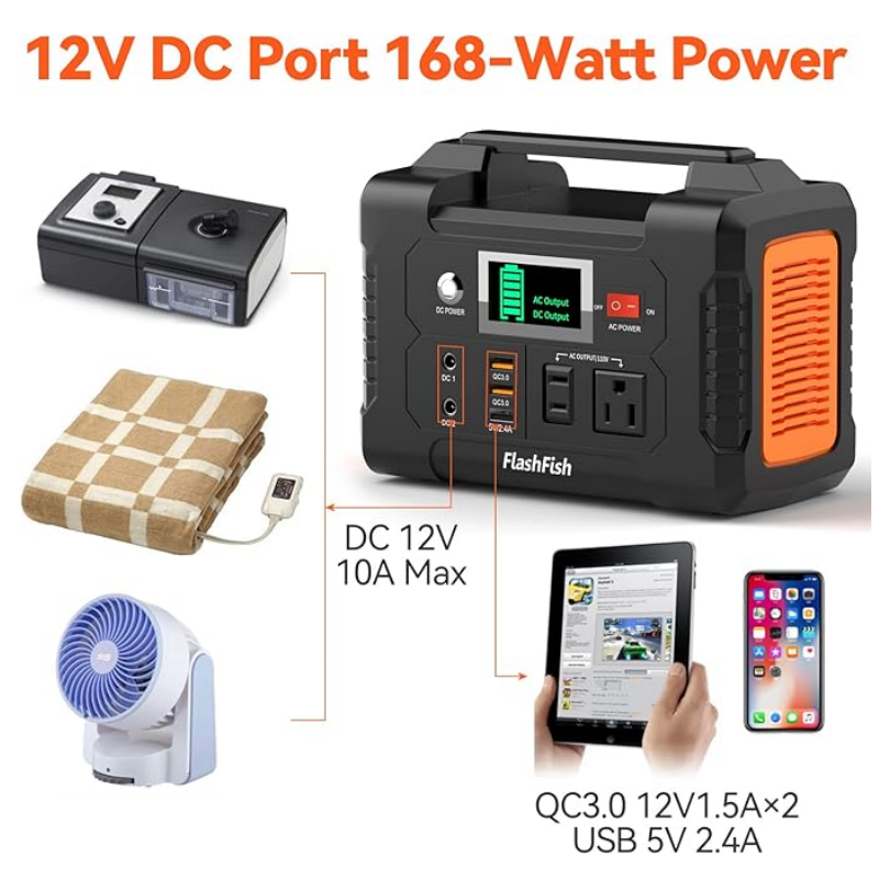 ⚡⚡200W bärbart kraftverk med display