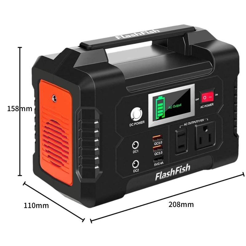 ⚡⚡200W bärbart kraftverk med display