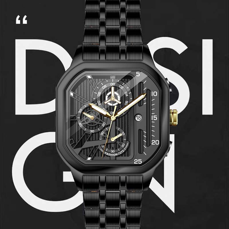 đ„đ„BegrĂ€nsad upplagađ„Square Quartz herrklocka