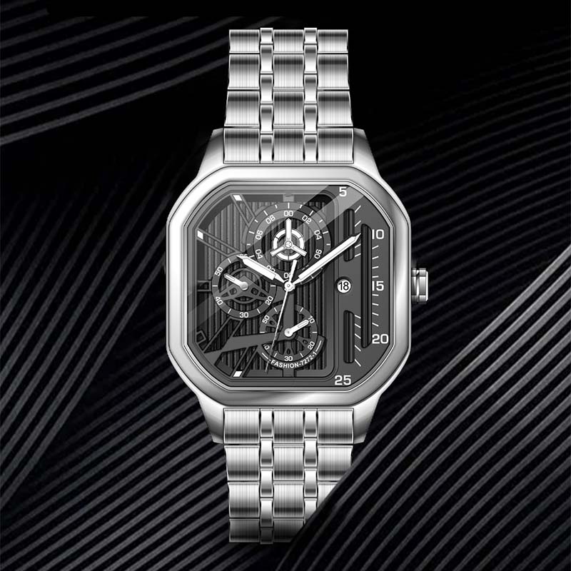đ„đ„BegrĂ€nsad upplagađ„Square Quartz herrklocka
