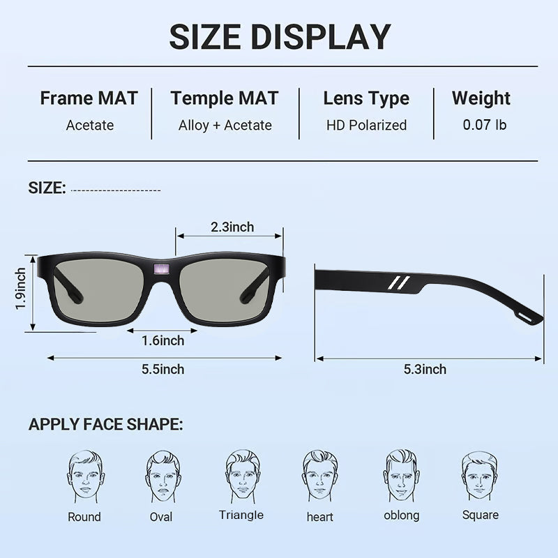 đ„đ„đHot new modelsđđđClassic Smart Photochromic Polarized Solglasögon