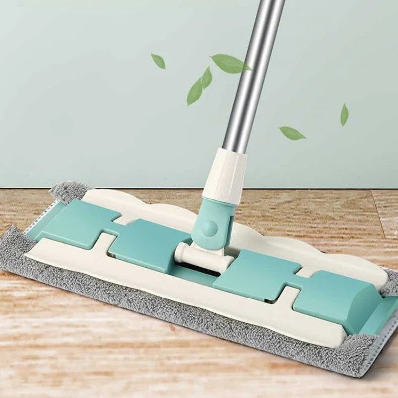 đVarm försĂ€ljning 50% rabatđ„Flatmopp med rostfritt stĂ„lhandtag med Ă„teranvĂ€ndbara tvĂ€ttbara moppdukar