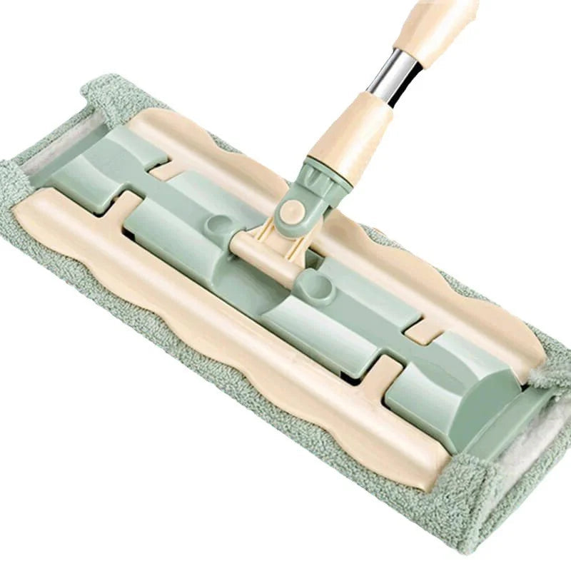 đVarm försĂ€ljning 50% rabatđ„Flatmopp med rostfritt stĂ„lhandtag med Ă„teranvĂ€ndbara tvĂ€ttbara moppdukar