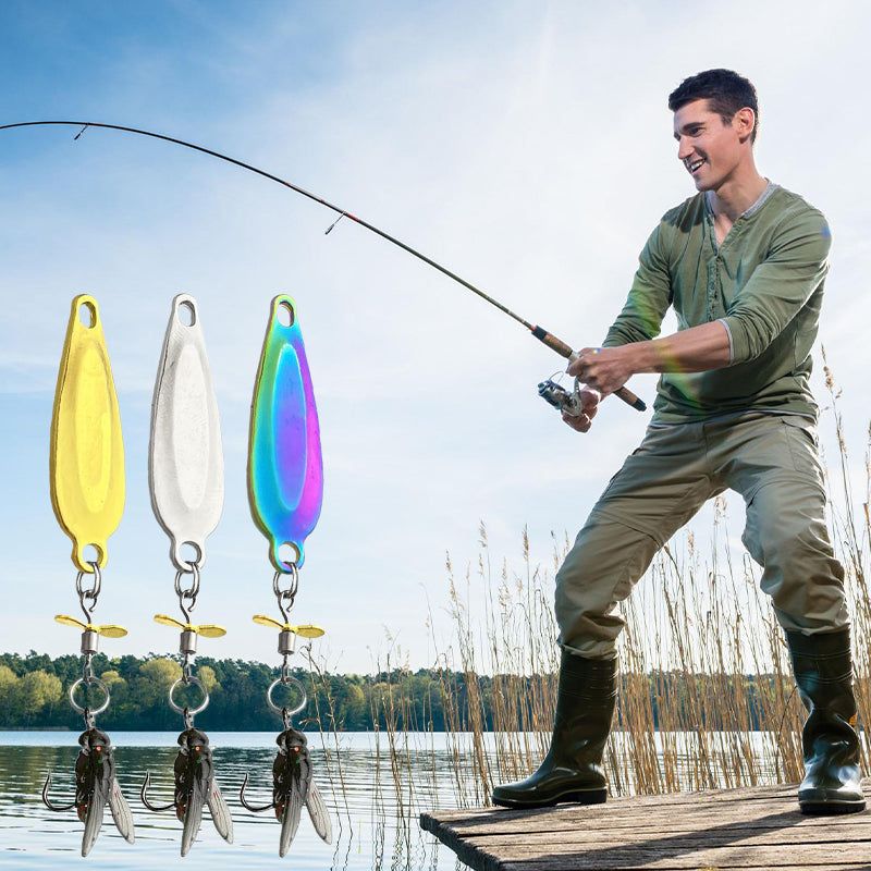 đŁMetalpropeller fiskedrag för att fĂ„nga fis