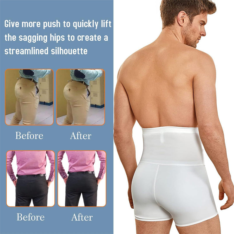 Herrshorts med hög midja och magkontroll