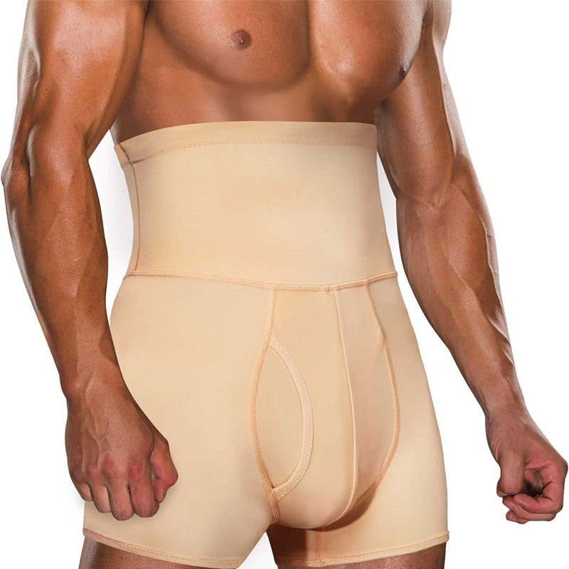 Herrshorts med hög midja och magkontroll