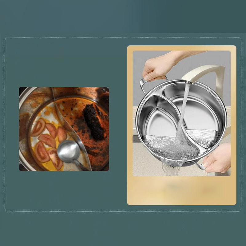 ⏳Tidsbegränsad special🍲Förtjockad varmgryta i rostfritt stål med dubbel smak🏘️