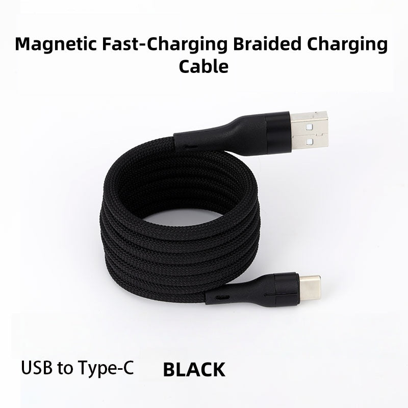 đ„Magnetisk snabbladdningskabel med flĂ€tad design och multikompatibilitet