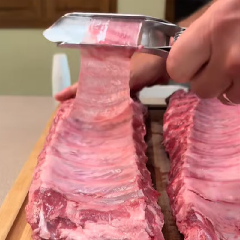 đ„Rostfritt stĂ„l BBQ Rib Skinner