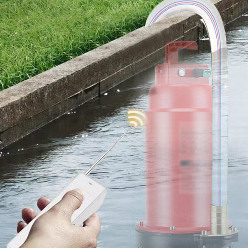 đ„Smart fjĂ€rrstyrd pump med vattenslang