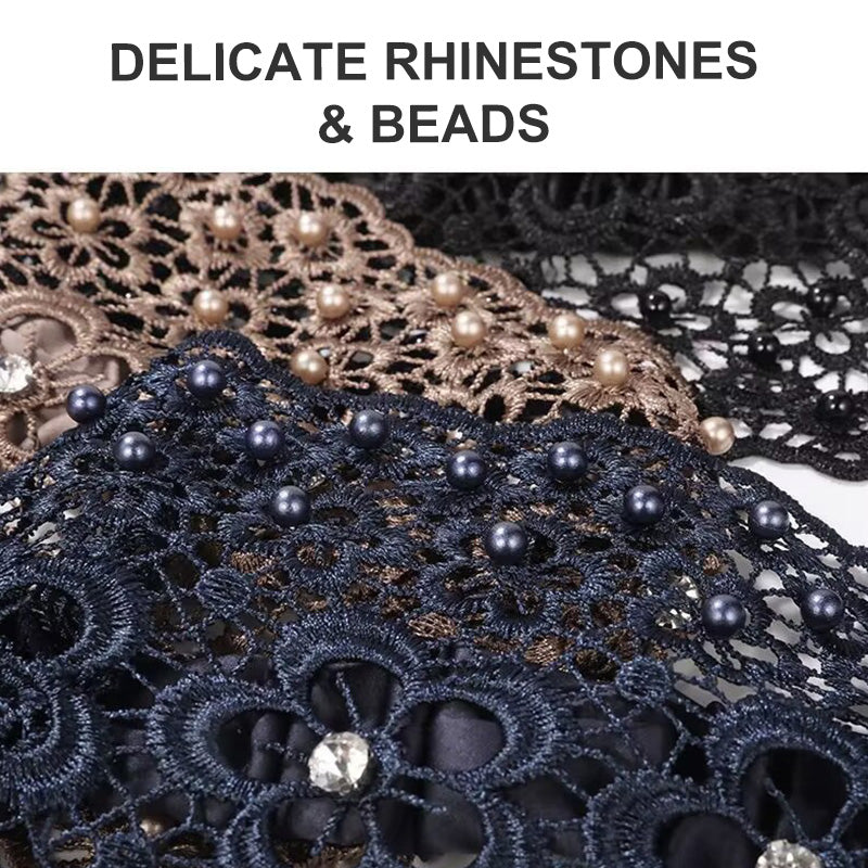 đ„Plum Blossom Hollow Beaded Wide Pannband
