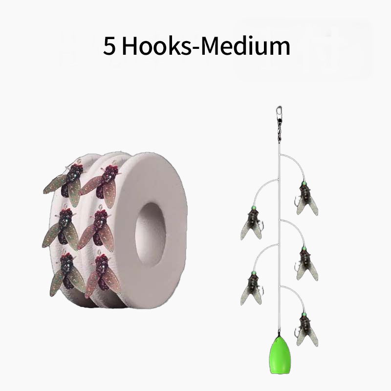 đŁMulti-Hook konstgjord flugfiske betesuppsĂ€ttning