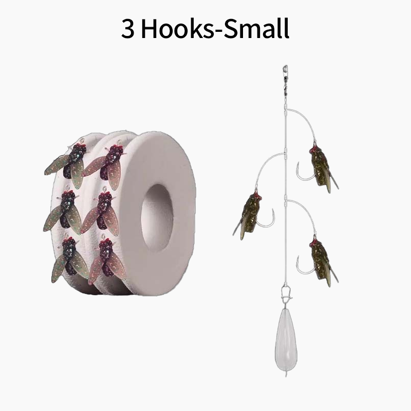 đŁMulti-Hook konstgjord flugfiske betesuppsĂ€ttning