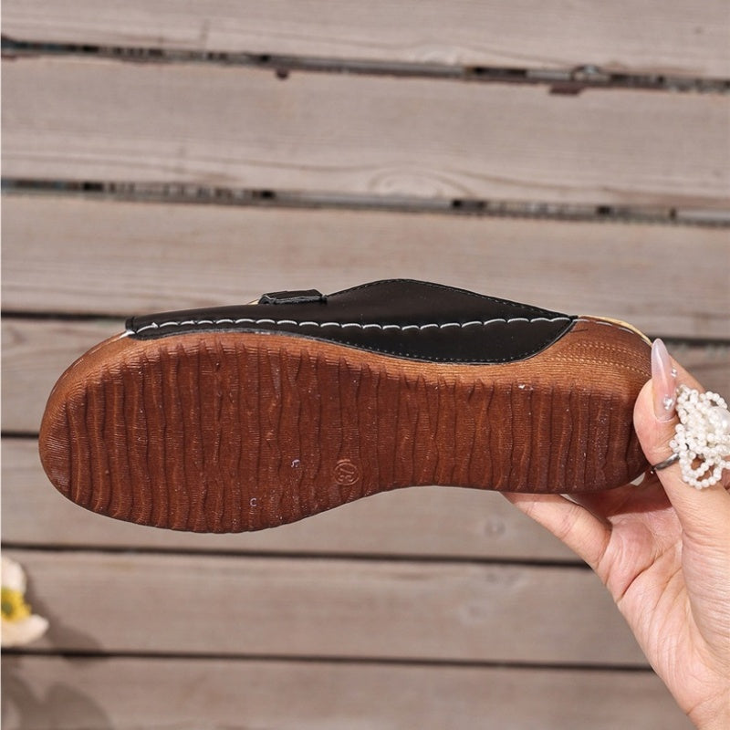 đĄâšOrtopediska sandaler med guldspĂ€nne