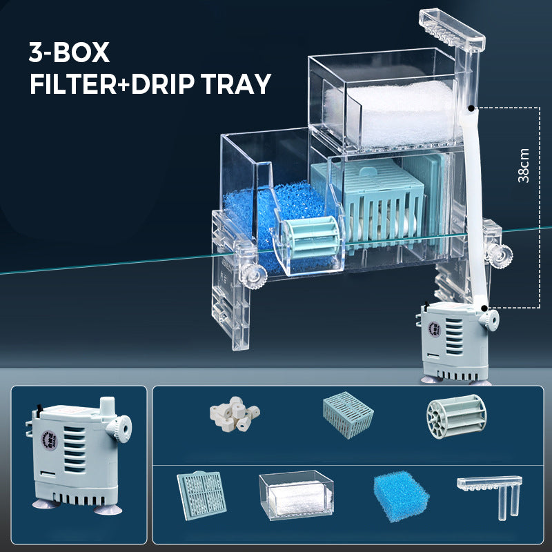 đ„Cirkulerande filterlĂ„da för akvarium med vattenpump