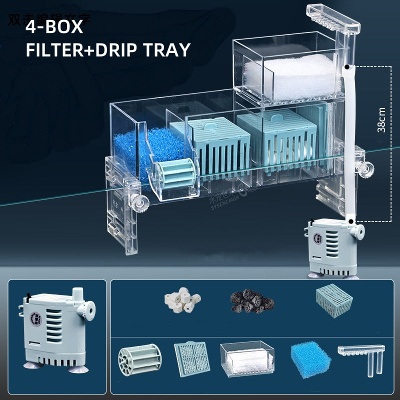 đ„Cirkulerande filterlĂ„da för akvarium med vattenpump
