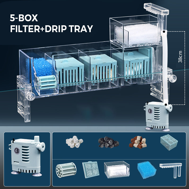 đ„Cirkulerande filterlĂ„da för akvarium med vattenpump
