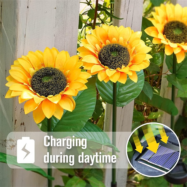 đ„Sunflower Solar Garden Stake Led Lights