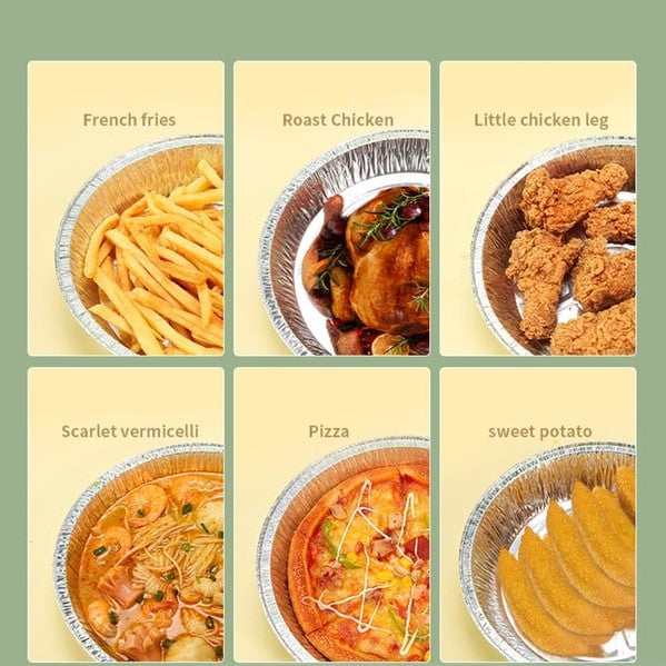(đ2025 NyĂ„rsförsĂ€ljningđSPAR 48% RABATT)10 st Set Ă
teranvÀndbar aluminiumfolie Air Fryer Liners