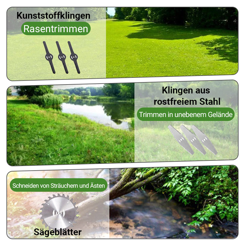 ⌛Begränsad tid 50 % rabatt💥1500 W bärbar grästrimmer