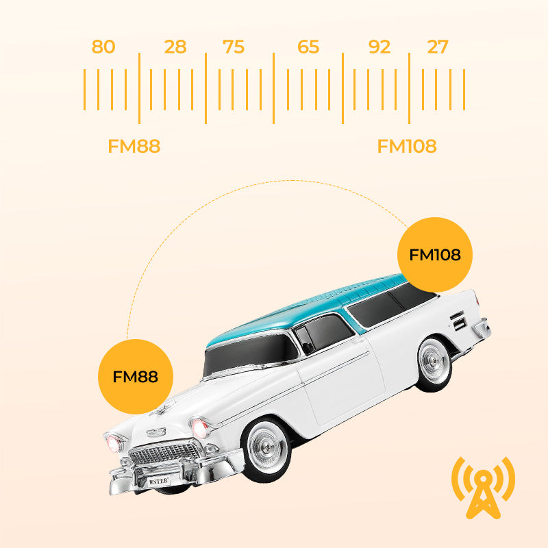 đ„Retro bilmodell trĂ„dlös Bluetooth högtalare