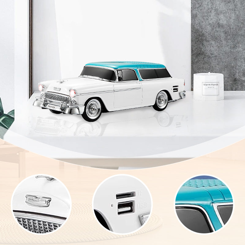 đ„Retro bilmodell trĂ„dlös Bluetooth högtalare