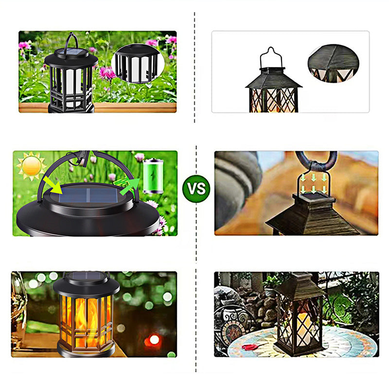 đFlash Sale⥠50K+ SOLD! Almost Gone-đ„âšđ„ Upgraded Flickering Flame Solar Lantern Outdoor Waterproof Light
